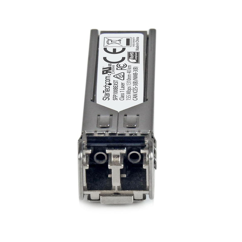 StarTech SFP100BEXST 100MbE Single Mode Fiber (SMF) Optic Transceiver - 100BASE-EX